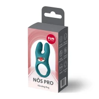 Ерекційне віброкільце з подвійною стимуляцією клітора Fun Factory NŌS PRO Bottle Green, 2 мотори — Просмотреть изображение 8