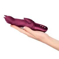Вібратор-кролик Fun Factory Darling Devil Wine Red, 10 режимів, працює від батарейок
