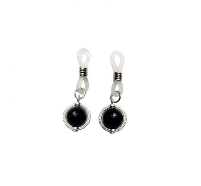 Прикраса на соски Art of Sex - Silver Day, колір чорний