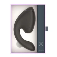Подвійний вакуумний кліторальний стимулятор з вібрацією Womanizer Next Duo - Black — Переглянути зображення 12