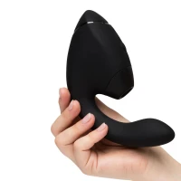 Подвійний вакуумний кліторальний стимулятор з вібрацією Womanizer Next Duo - Black — Переглянути зображення 4