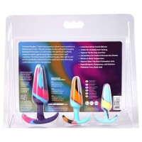 Набор анальных пробок Doc Johnson Mood Naughty 1 Kaleidoscope Trainer Set — Просмотреть изображение 6