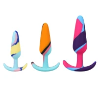Набір анальних пробок Doc Johnson Mood Naughty 1 Kaleidoscope Trainer Set — Просмотреть изображение 1