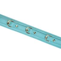 Нашийник з повідцем Liebe Seele Blue Lamb Leather Collar with Velvet Lining — Переглянути зображення 6