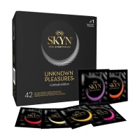 Безлатексні преміум-презервативи SKYN Unknown Pleasures 42 шт, 6 різних видів (м'яте паковання!!!) — Переглянути зображення 1