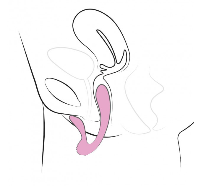 Вибратор для точки G фигурный Adrien lastic G-Wave розовый