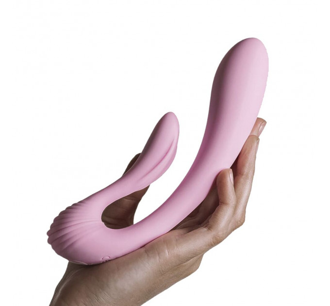 Вибратор для точки G фигурный Adrien lastic G-Wave розовый