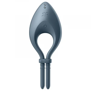 Ерекційне смарт-віброкільце ласо з регулюванням розміру Satisfyer Bullseye Dark Blue