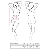 Прозрачная сорочка с длинным рукавом Passion YOLANDA CHEMISE S/M, pink, трусики