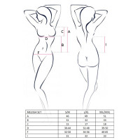 Комплект белья Passion MELISSA SET S/M, black, лиф-сорочка со шнуровкой и трусики — Просмотреть изображение 7