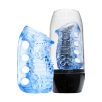 Мастурбатор Fleshlight Fleshskins Grip Blue Ice, надійна фіксація на руці, відмінно для пар та мінета — Переглянути зображення 5