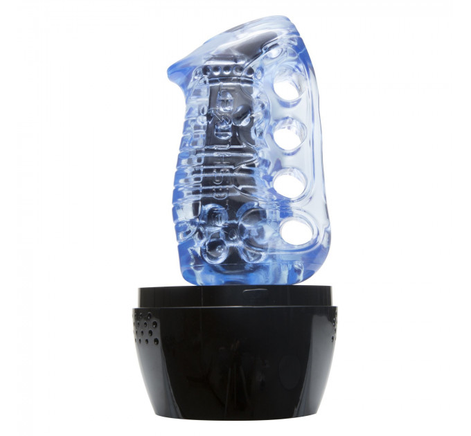 Мастурбатор Fleshlight Fleshskins Grip Blue Ice, надійна фіксація на руці, відмінно для пар та мінет