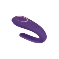 Вібратор для пар Satisfyer Double Classic Violet з одним моторчиком — Переглянути зображення 1