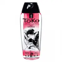 Лубрикант на водній основі Shunga Toko AROMA – Sparkling Strawberry Wine (165 мл), не містить цукру — Переглянути зображення 1