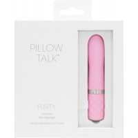 Розкішний вібратор PILLOW TALK - Flirty Pink з кристалом Swarovski, гнучка головка — Переглянути зображення 8
