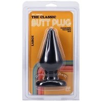 Анальна пробка Doc Johnson Smooth Classic Large - Black, макс. діаметр 5,7 см — Переглянути зображення 2