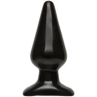 Анальна пробка Doc Johnson Smooth Classic Large - Black, макс. діаметр 5,7 см — Переглянути зображення 1