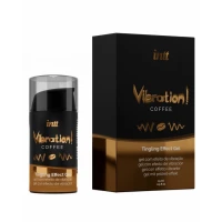 Рідкий вібратор Intt Vibration Coffee (15 мл), густий гель, дуже смачний, діє до 30 хвилин — Переглянути зображення 1