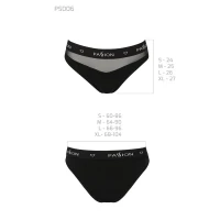 Трусики з прозорою вставкою Passion PS006 PANTIES L, black — Переглянути зображення 6