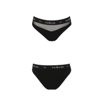 Трусики с прозрачной вставкой Passion PS006 PANTIES L, black