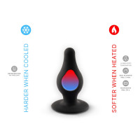 Анальна пробка SilexD (Model 2 size S) двошарова, силікон+Silexpan, діаметр 3,4 см