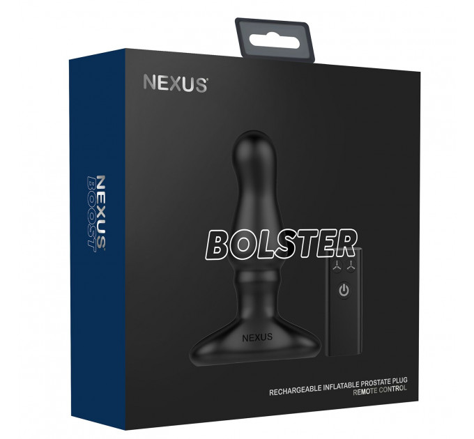 Анальна вібропробка Nexus Bolster з надувною головкою для чоловіків, пульт ДК