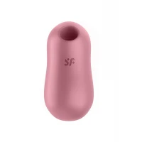Вакуумний стимулятор із вібрацією Satisfyer Cotton Candy Light Red — Переглянути зображення 3