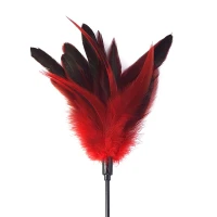 Лоскітка з пером півня Art of Sex – Feather Paddle, червона — Переглянути зображення 2