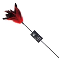 Лоскітка з пером півня Art of Sex – Feather Paddle, червона — Переглянути зображення 1