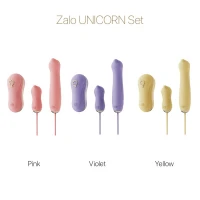 Набір 3в1 Zalo – UNICORN Set Yellow, віброяйце, пульсатор, вакуумний стимулятор — Переглянути зображення 8