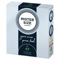 Презервативи Mister Size - pure feel - 47 (3 condoms), товщина 0,05 мм — Просмотреть изображение 2