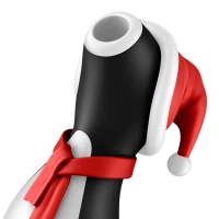 Вакуумний кліторальний стимулятор Satisfyer Penguin Holiday Edition, у шапочці та шарфі — Переглянути зображення 5
