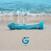 Скляний дилдо Gildo Ocean Ripple, об’ємна головка, ідеально для точки G — Просмотреть изображение 14