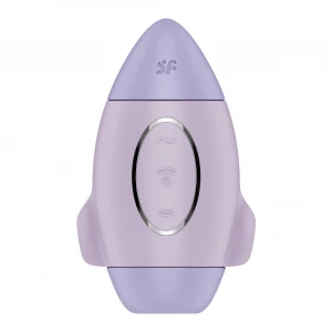 Вакуумный стимулятор с вибрацией Satisfyer Mission Control Violet, 2 независимых мотора