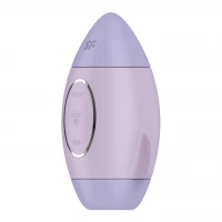 Вакуумний стимулятор з вібрацією Satisfyer Mission Control Violet, 2 незалежні мотори — Переглянути зображення 4