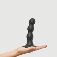 Насадка для страпона Strap-On-Me Dildo Plug Balls Black M — Переглянути зображення 2