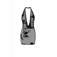 Сукня Noir Handmade F313 Mythos, L, black, прозора, міні, відкрита спина, декор зі стразів — Переглянути зображення 5