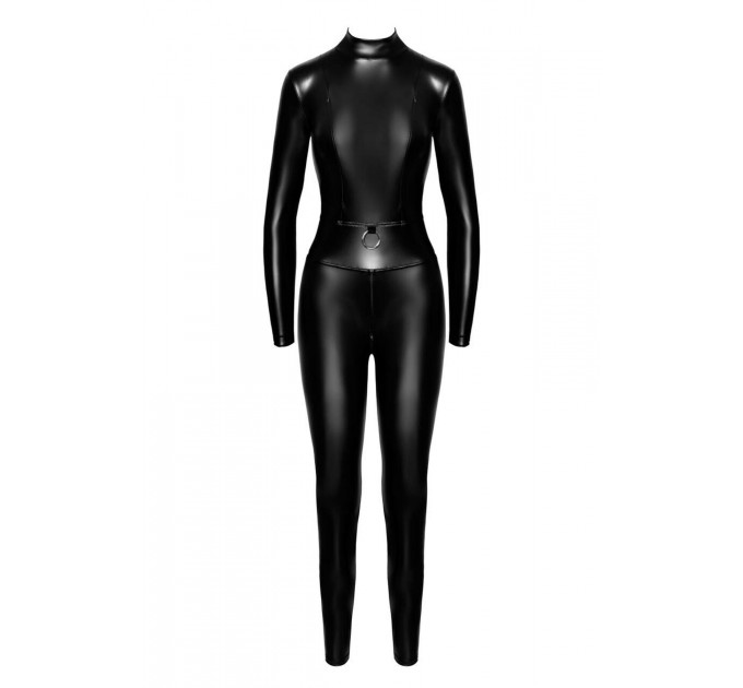 Комбінезон Noir Handmade F319 Caged, XL, під латекс, довгий рукав, з доступом, кільце на поясі