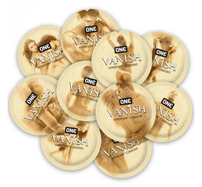 Презерватив ONE Vanish Hyperthin, 1 шт, ультратонкий, зі змазкою