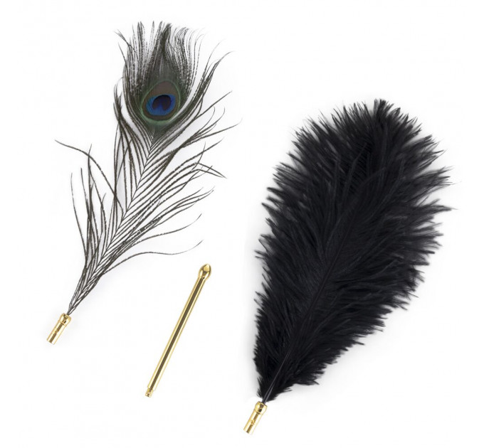 Лоскітка LOCKINK SEVANDA Natural Peacock Flirting Feather Tickler, перо павича
