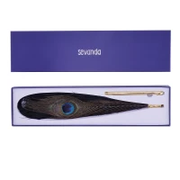 Лоскітка LOCKINK SEVANDA Natural Peacock Flirting Feather Tickler, пір’я павича та страуса — Переглянути зображення 8