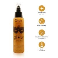 Олія-шимер для тіла Orgie – Glow Shimmering Body Oil (110 мл), чуттєвий аромат, зволоження — Переглянути зображення 4
