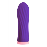 Віброкуля S Pleasures Bullets Twist &amp; Shout Purple, фіолетова, ребриста поверхня, 10 режимів — Переглянути зображення 1