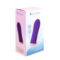 Віброкуля S Pleasures Bullets Twist &amp; Shout Purple, фіолетова, ребриста поверхня, 10 режимів — Переглянути зображення 3