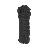 Бавовняна мотузка для шибарі Punishment – Bondage Rope – Black, 9,7 м, чорна — Переглянути зображення 1