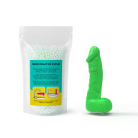 Крафтовое мыло-член с присоской Чистий Кайф LARGE Green, натуральное