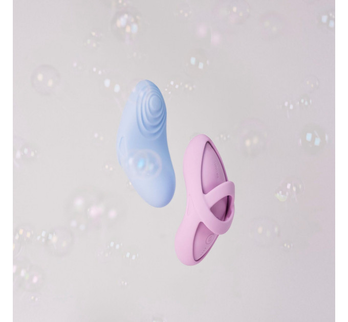 Смарт-вибратор для клитора Svakom Echo 2 Pink Lilac, подогрев до 38 °C, съемная насадка на палец