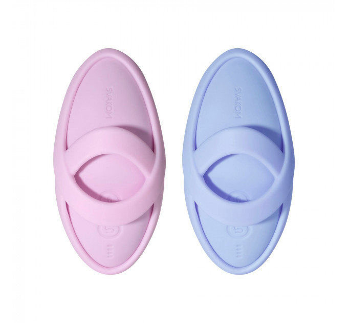 Смарт-вибратор для клитора Svakom Echo 2 Pink Lilac, подогрев до 38 °C, съемная насадка на палец