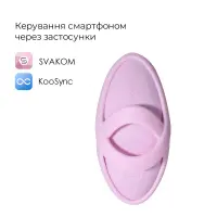 Смарт-вібратор для клітора Svakom Echo 2 Pink Lilac, підігрів до 38 °C, знімна насадка на палець — Переглянути зображення 2