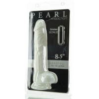 Фаллоимитатор ADDICTION Pearl 8.5" Dildo with Balls, вибропуля в подарок